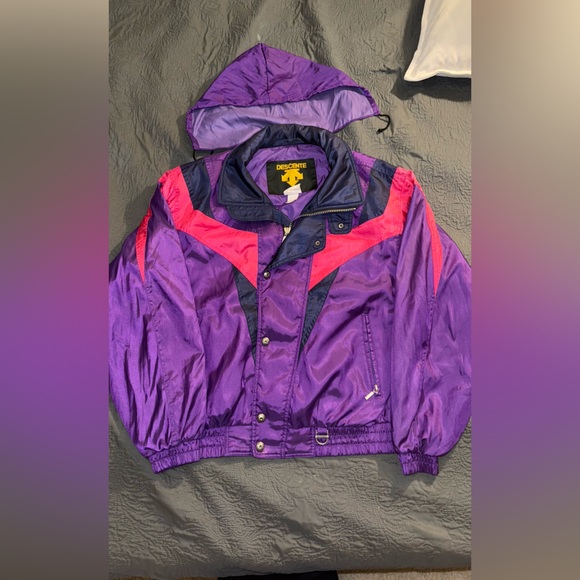 Vintage Descente Ski Jacket Colorblock | Men’s Large |80s Retro Trendy Luxury - Picture 8 of 14